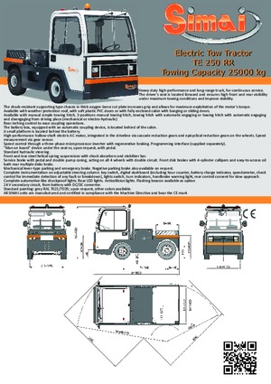 Tractoare automatizate Simai TE 250 RR