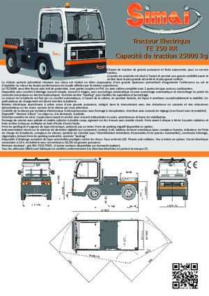 Tractoare automatizate Simai TE 250 RR
