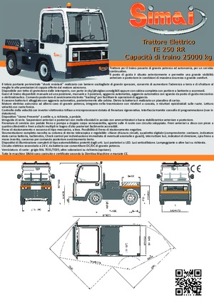 Tractoare automatizate Simai TE 250 RR