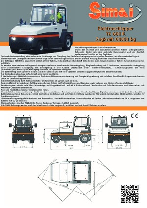 Tractoare automatizate Simai TE 600 R