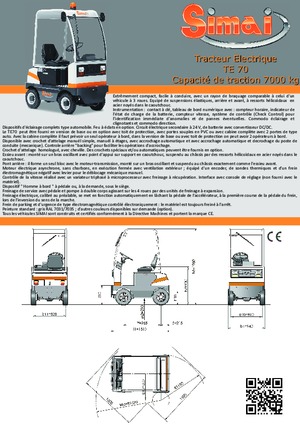 Tractoare automatizate Simai TE 70 ac