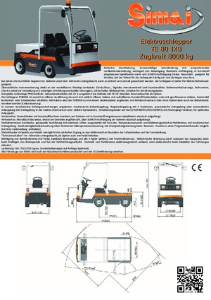 Tractoare automatizate Simai TE 80 IXB ac