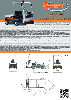 Tractoare automatizate Simai TE 80 IXB ac