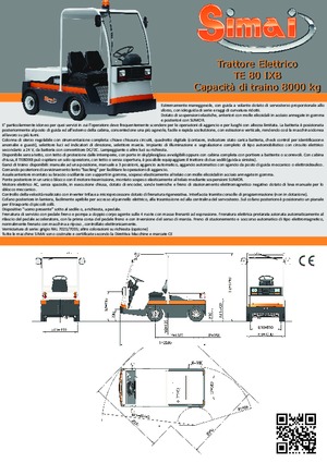 Tractoare automatizate Simai TE 80 IXB ac