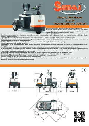 Tractoare automatizate Simai TTE 30 ac