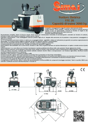Tractoare automatizate Simai TTE 30 ac