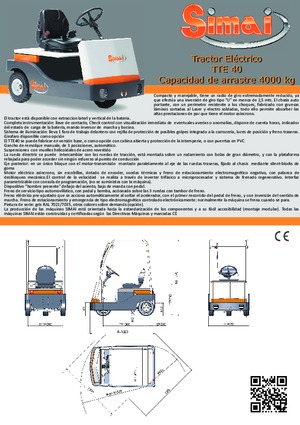 Tractoare automatizate Simai TTE 40 ac