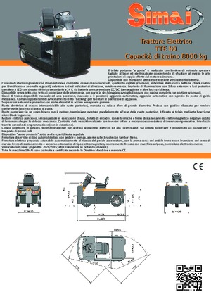 Tractoare automatizate Simai TTE 80 ac