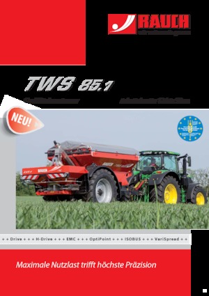 Distribuitoare de îngrășăminte Rauch TWS 85.1