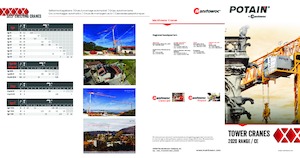 Macarale turn montate pe camion - braț - Braț telescopic - Glisor partea inferioară Potain Hup M 28-22