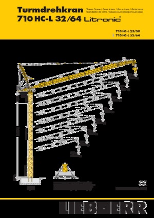 Macarale turn - braț mobil - rotire în partea superioară Liebherr 710 HC-L 32/64 Litronic