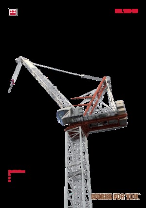 Macalare turn - deplasare cărucior pe braț - rotire în partea superioară Terex Comedil (Zeppelin) CTL 140-10