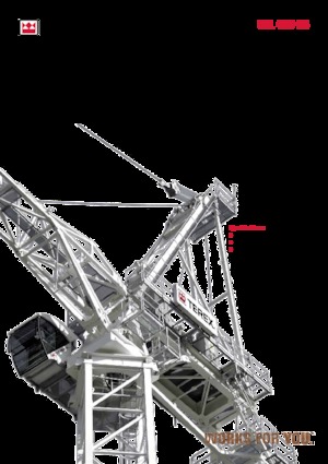 Macalare turn - deplasare cărucior pe braț - rotire în partea superioară Terex Comedil (Zeppelin) CTL 430-24