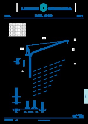 Macarale turn - braț mobil - rotire în partea superioară Comansa LCL 310