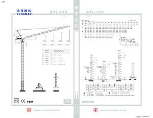Macarale turn - braț mobil - rotire în partea superioară Yongmao STL420