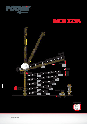 Macarale turn - braț mobil - rotire în partea superioară Potain MCH 175 A
