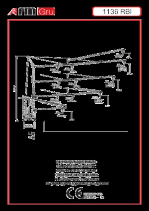 Macalare turn - deplasare cărucior pe braț - rotire în partea inferioară FM-Gru 1136 RBI