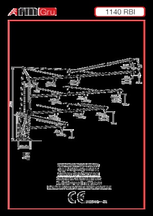Macalare turn - deplasare cărucior pe braț - rotire în partea inferioară FM-Gru 1140 RBI