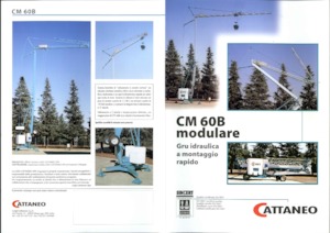 Macalare turn - deplasare cărucior pe braț - rotire în partea inferioară Cattaneo CM 60B