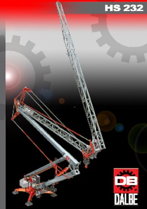 Macalare turn - deplasare cărucior pe braț - rotire în partea inferioară Gru Dalbe HS 232