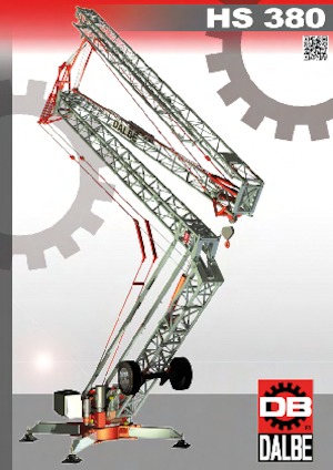 Macalare turn - deplasare cărucior pe braț - rotire în partea inferioară Gru Dalbe HS 380 Marilyn