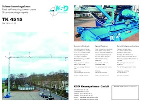 Macalare turn - deplasare cărucior pe braț - rotire în partea inferioară KSD TK 4515 (2,5m)