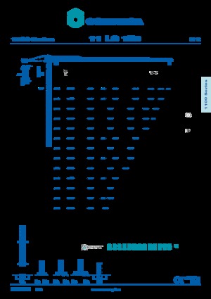 Macalare turn - deplasare cărucior pe braț - rotire în partea superioară Comansa 11LC150