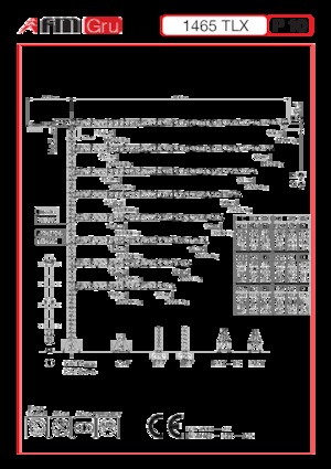Macalare turn - deplasare cărucior pe braț - rotire în partea superioară FM-Gru 1465 TLX P8