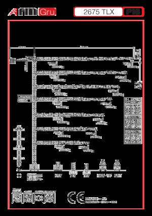 Macalare turn - deplasare cărucior pe braț - rotire în partea superioară FM-Gru 2675 TLX P16