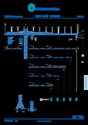 Macalare turn - deplasare cărucior pe braț - rotire în partea superioară Comansa 30LC1100