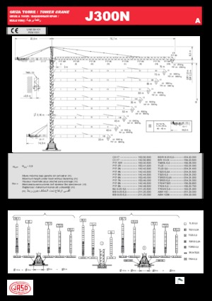 Macalare turn - deplasare cărucior pe braț - rotire în partea superioară Jaso J300N.A