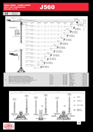 Macalare turn - deplasare cărucior pe braț - rotire în partea superioară Jaso J560