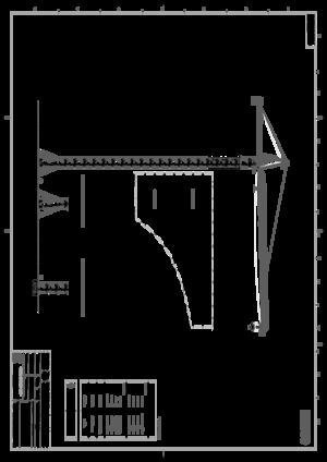 Macalare turn - deplasare cărucior pe braț - rotire în partea superioară Kroll K-1000