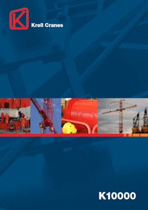 Macalare turn - deplasare cărucior pe braț - rotire în partea superioară Kroll K10000