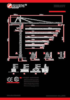 Macalare turn - deplasare cărucior pe braț - rotire în partea superioară Raimondi MR177