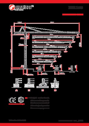 Macalare turn - deplasare cărucior pe braț - rotire în partea superioară Raimondi MR183