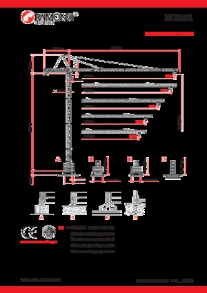 Macalare turn - deplasare cărucior pe braț - rotire în partea superioară Raimondi MR81
