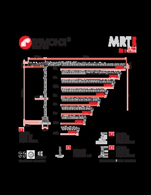 Macalare turn - deplasare cărucior pe braț - rotire în partea superioară Raimondi MRT159