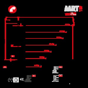Macalare turn - deplasare cărucior pe braț - rotire în partea superioară Raimondi MRT189