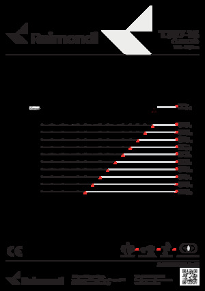 Macalare turn - deplasare cărucior pe braț - rotire în partea superioară Raimondi T357