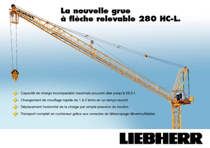Macarale turn - braț mobil - rotire în partea superioară Liebherr 280 HC-L 16/28  Litronic