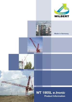 Macarale turn - braț mobil - rotire în partea superioară Wilbert WT 1905 L e.tronic