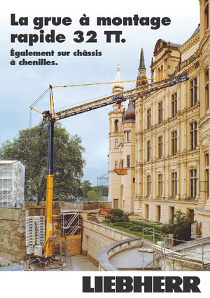 Macalare turn - deplasare cărucior pe braț - rotire în partea inferioară Liebherr 32 TT - 2,5-FU