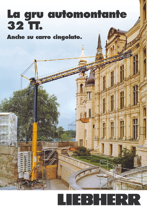 Macalare turn - deplasare cărucior pe braț - rotire în partea inferioară Liebherr 32 TT - 2,5-FU