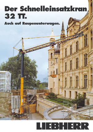 Macalare turn - deplasare cărucior pe braț - rotire în partea inferioară Liebherr 32 TT - 2,5-FU