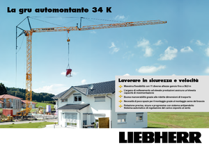 Macalare turn - deplasare cărucior pe braț - rotire în partea inferioară Liebherr 34 K-2,5m