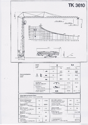 Macalare turn - deplasare cărucior pe braț - rotire în partea inferioară Pekazett 3610 SMF