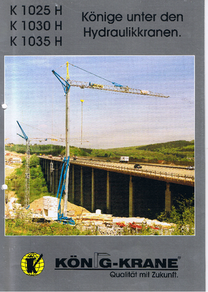 Macalare turn - deplasare cărucior pe braț - rotire în partea inferioară König K 1030 H (2,5m)