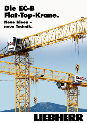 Macalare turn - deplasare cărucior pe braț - rotire în partea superioară Liebherr 250 EC-B 12 Litronic