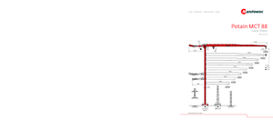 Macalare turn - deplasare cărucior pe braț - rotire în partea superioară Potain MCT 88-5 t